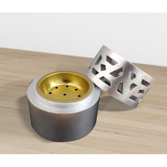 Round Incense Burner-silver Gold