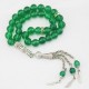 33 Muslim Green Agate Rosary 8mm Bracelet 