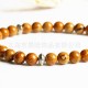 Islam Muslim Rosary Wood grain 33 Beads 