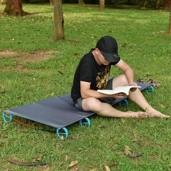 ultralight aluminum alloy single camp bed