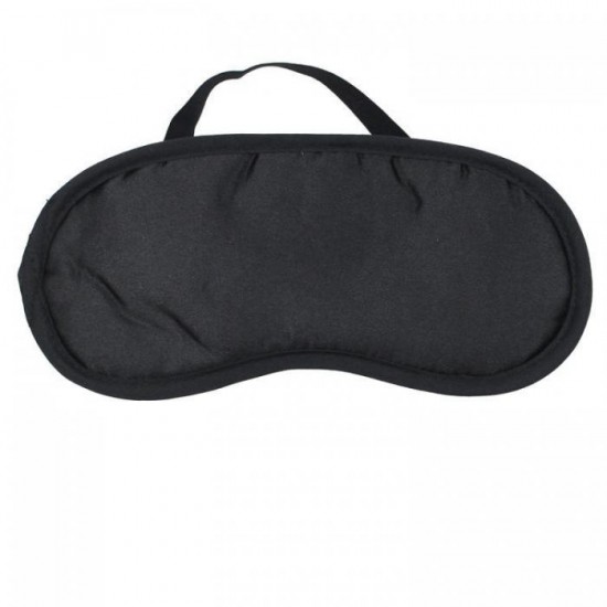 black satin shading sleep eye mask