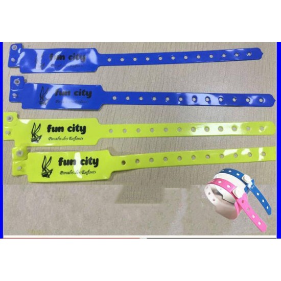  PVC disposable fluorescent recognition wristband