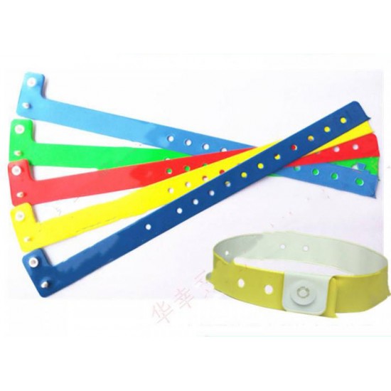  PVC disposable fluorescent recognition wristband