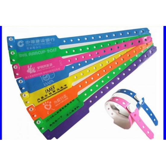  PVC disposable fluorescent recognition wristband