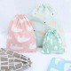 cotton and linen drawstring bundle pocket bag 