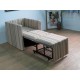 Multi-function fold able leather sofa bed 