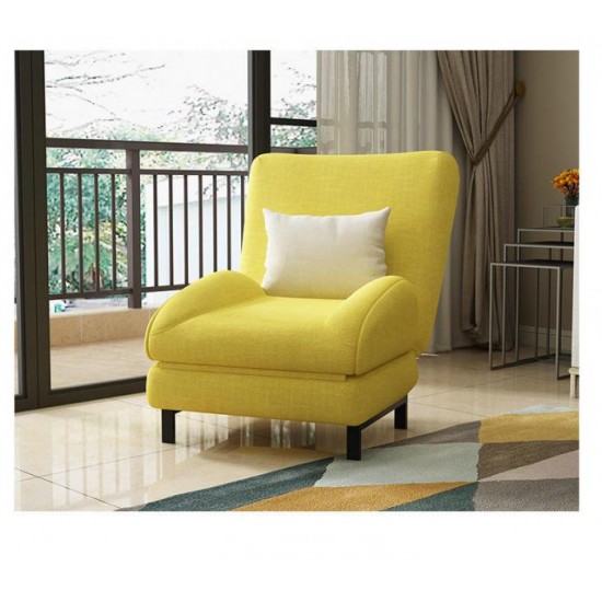 Nordic Japanese lazy sofa single sofa bed multi-functional bedroom leisure sofa chair living room cloth sofa recliner