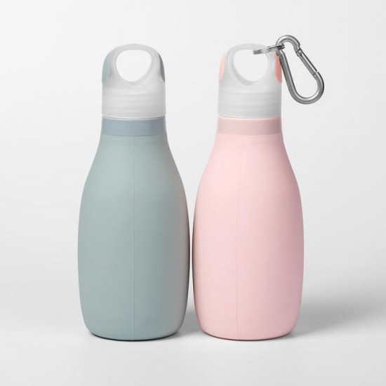 Multi-function anti-fall silicone water bottle