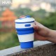 Multi-function  silicone foldable coffee cup 