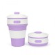 Multi-function  silicone foldable coffee cup 