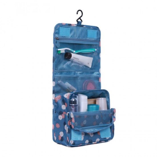 Foldable travel storage cosmetic bag 