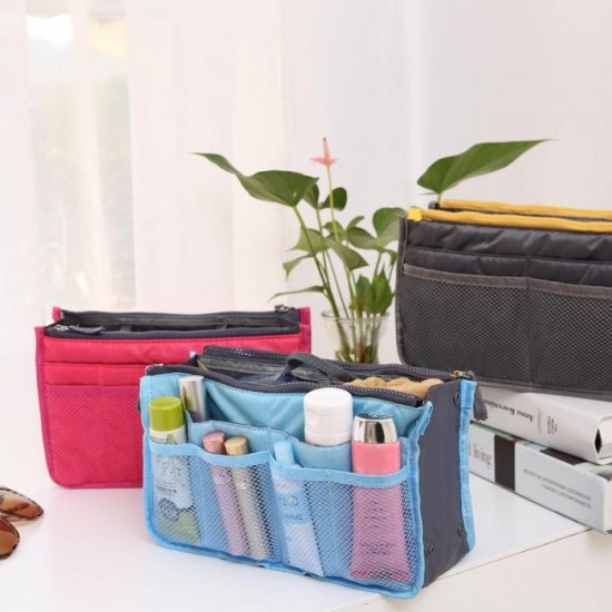 Multi-function Double zipper wash bag 